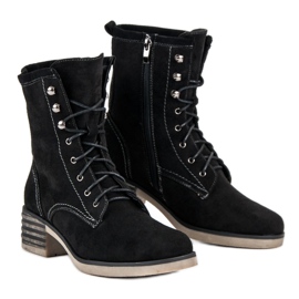 Filippo Travailleurs en daim noir 1