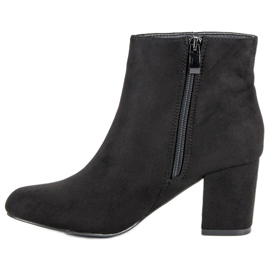 Mannika Bottines en daim sur un bar le noir 1