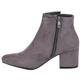 Comer Bottines grises à talons 1