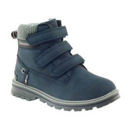 American Club Bottes américaines bottines bottes d'hiver 708121 gris bleu marine 1