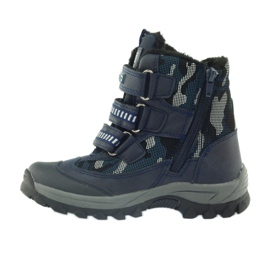 American Club Bottes américaines bottines bottes d'hiver 87433 bleu marine blanche le noir 2
