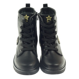 American Club Bottes d'hiver américaines super Workers le noir jaune rouge 3