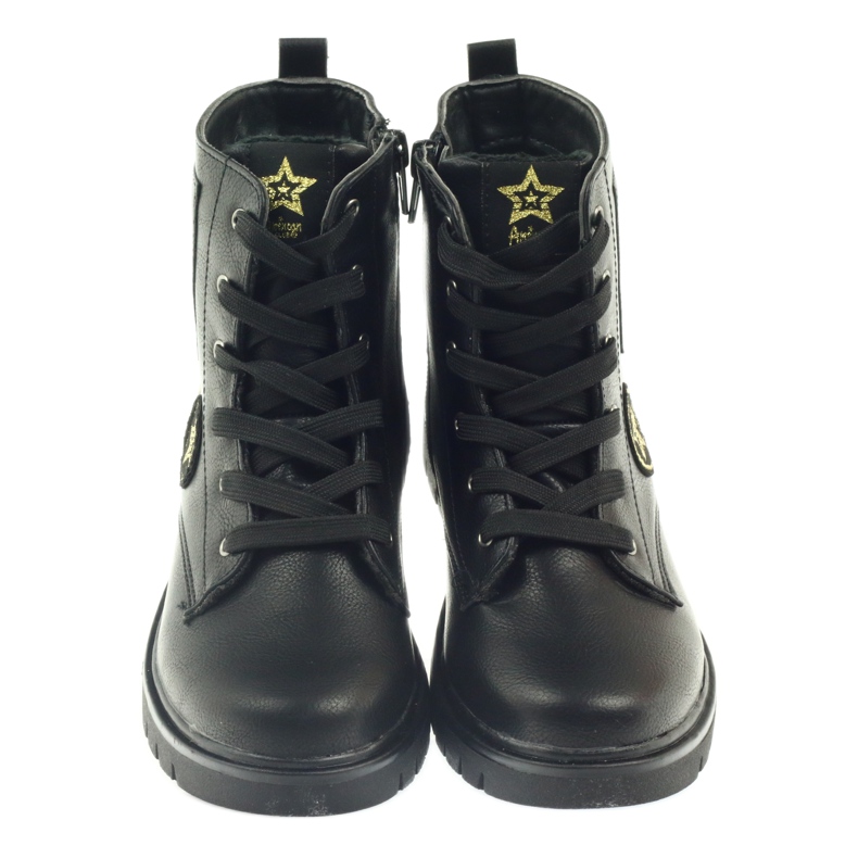 American Club Bottes d'hiver américaines super Workers noir jaune rouge 3