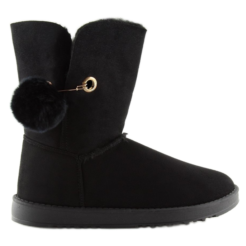 Emusy noir avec pompon SP04P noir le noir 1