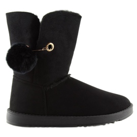 Emusy noir avec pompon SP04P noir 2