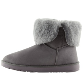 Emuses à pompon gris SP04P gris 3
