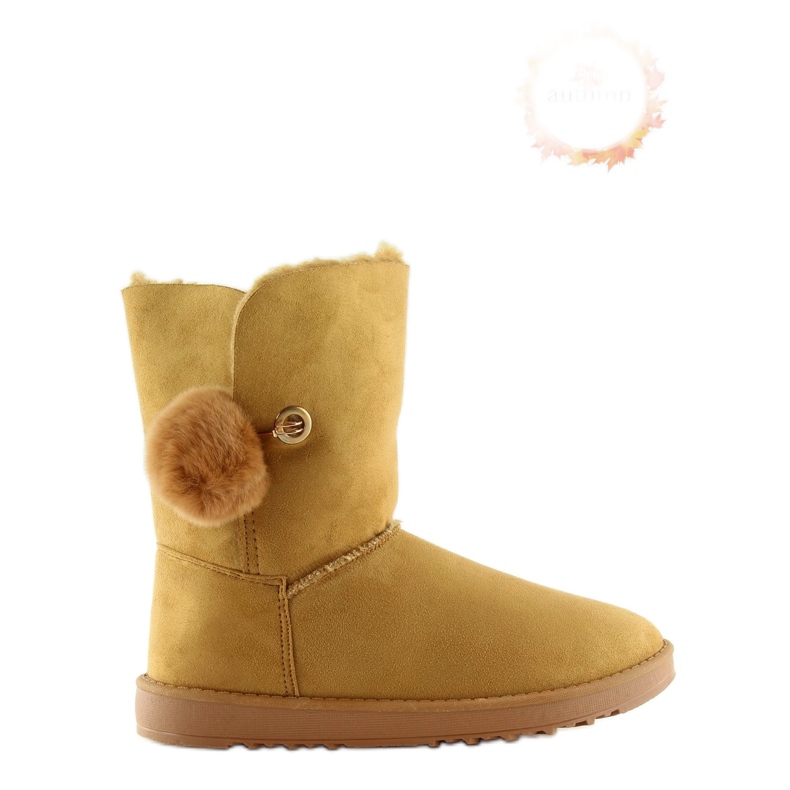 Emusy avec pompon camel SP04P camel brun 1