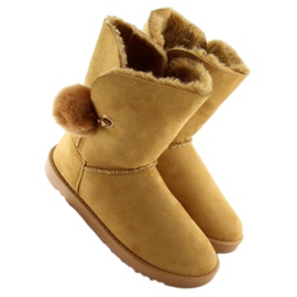Emusy avec pompon camel SP04P camel brun 5