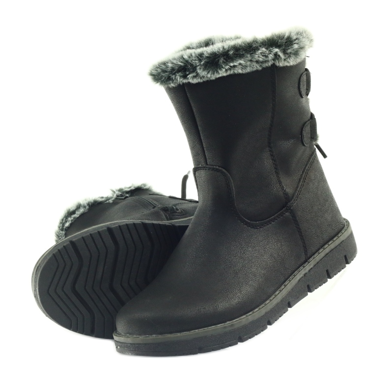 American Club Bottes hautes américaines d'hiver avec de l'étain noir 5