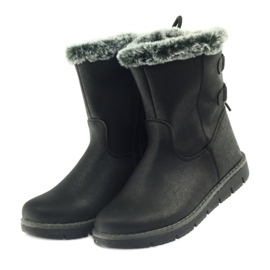 American Club Bottes hautes américaines d'hiver avec de l'étain le noir 4
