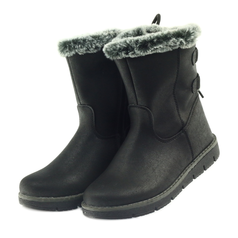 American Club Bottes hautes américaines d'hiver avec de l'étain noir 4