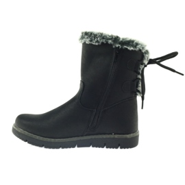 American Club Bottes hautes américaines d'hiver avec de l'étain le noir 2