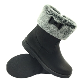 American Club Bottes d'hiver américaines hautes avec fourrure noir 3