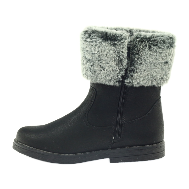 American Club Bottes d'hiver américaines hautes avec fourrure noir 2