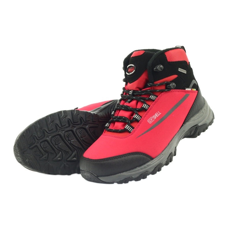 American Club Trekking softshell avec membrane noir rouge 5
