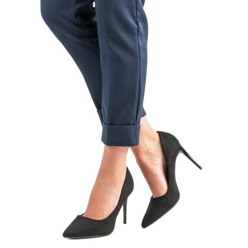 Talons en daim le noir 2