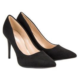 Talons en daim le noir 6