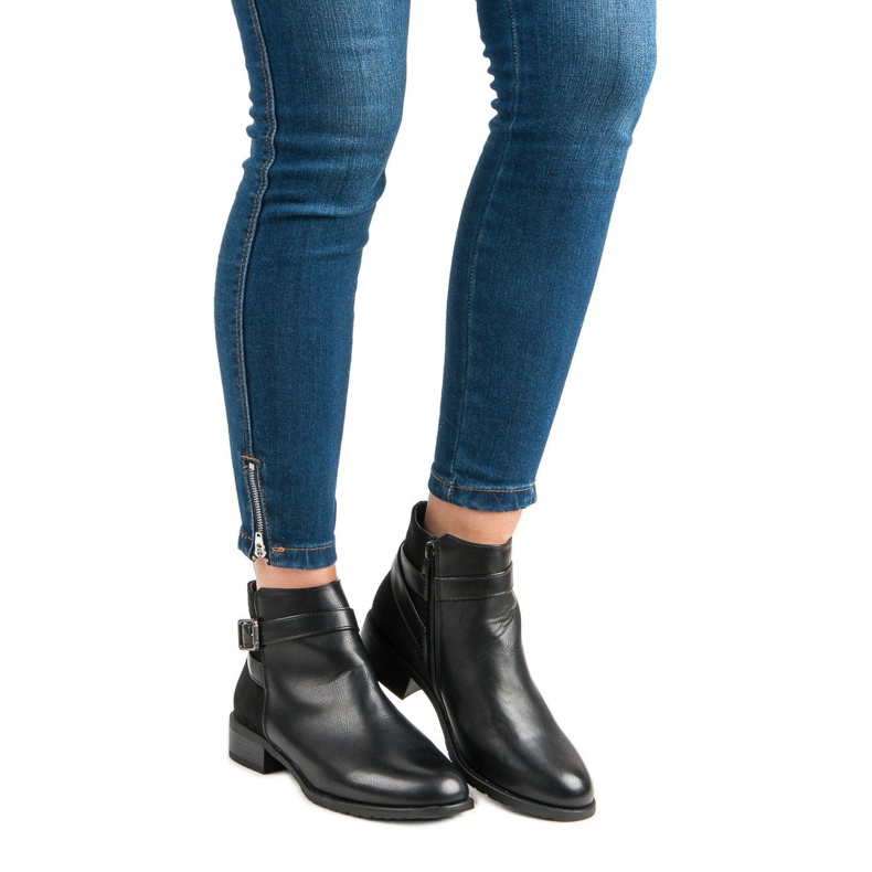 Anesia Paris Bottes classiques pour femmes le noir 1