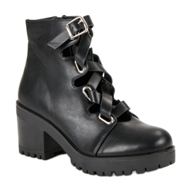 Bottes à la mode pour l'automne le noir 5