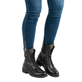Sixth Sense Bottes de travail en daim le noir 6