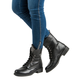 Sixth Sense Bottes de travail en daim le noir 1