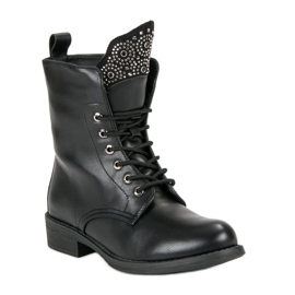 Sixth Sense Bottes de travail en daim le noir 2