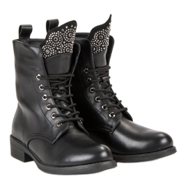 Sixth Sense Bottes de travail en daim le noir 5