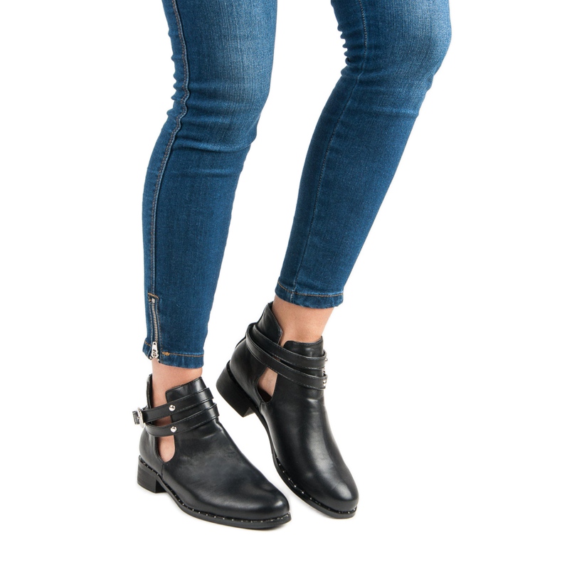 Bottes de mode noires 1