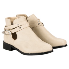 Bottes de mode beiges 6