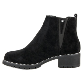 Bottines Chelsea en daim vices le noir 4