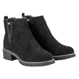 Bottines Chelsea en daim vices le noir 6