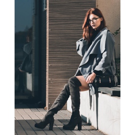 Vices Cuissardes en daim gris 5