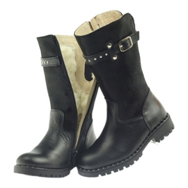 Bottes noires sur fourrure Ren But 3309 4