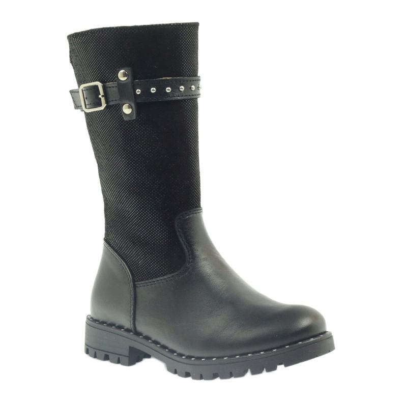 Bottes noires sur fourrure Ren But 3309 1