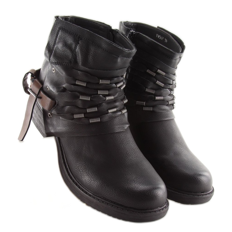 Bottes de travail noires pour femmes FM567 Noir 1