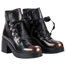 Super Me Bottes à talons à la mode brun 3