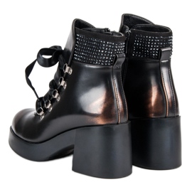 Super Me Bottes à talons à la mode brun 2