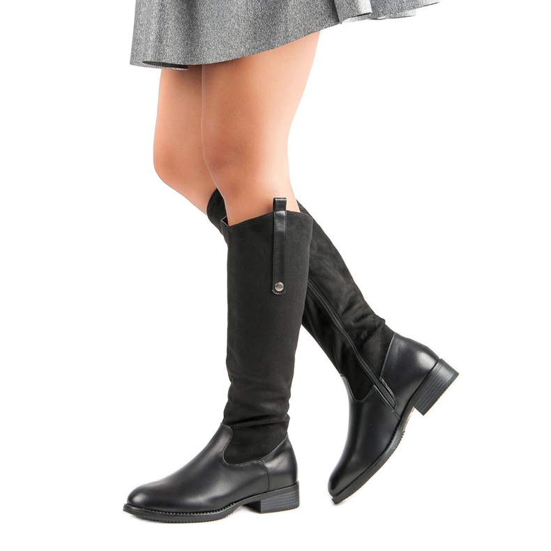 Bottes noires classiques le noir 2