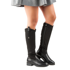 Bottes noires classiques le noir 1
