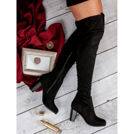 Seastar Bottes noires sur le poteau le noir 1