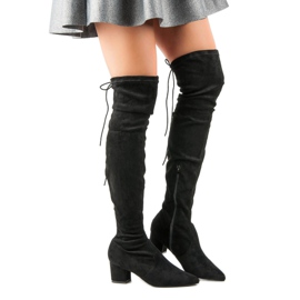 Vices Cuissardes Noires En Spitz le noir 1 Vices Cuissardes Noires En Spitz le noir 1