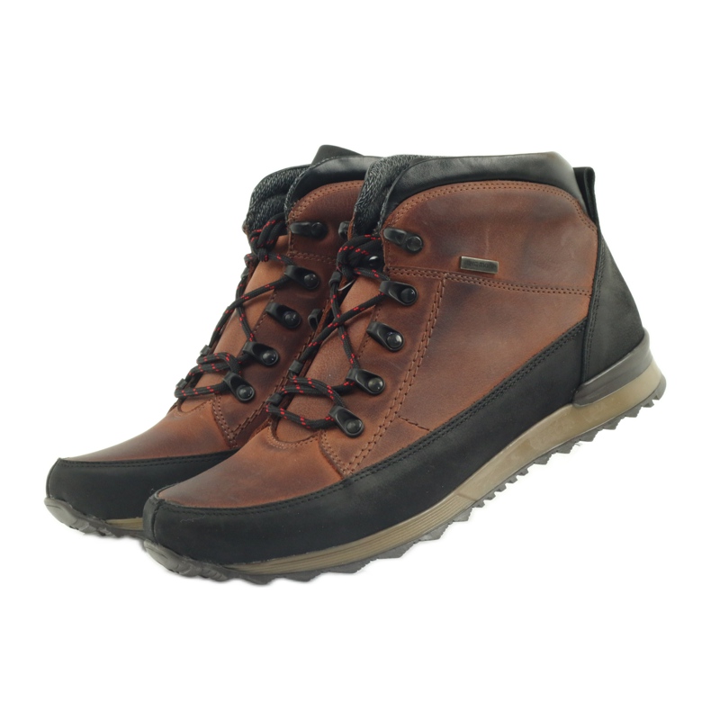 Chaussures de trekking pour hommes Riko rouge 860 le noir multicolore 3