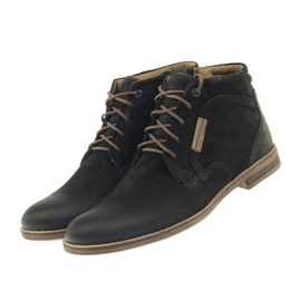 Bottes Riko Jodhpur bottes chaussures pour hommes avec fermeture éclair le noir 3