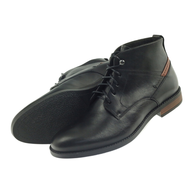 Bottines noires Pilpol 6030 nouées 4