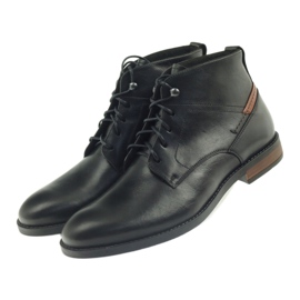 Bottines noires Pilpol 6030 nouées 3