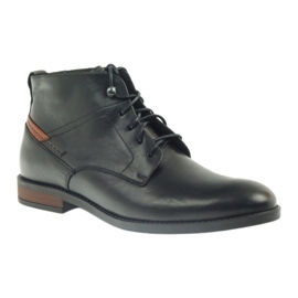 Bottines noires Pilpol 6030 nouées 1