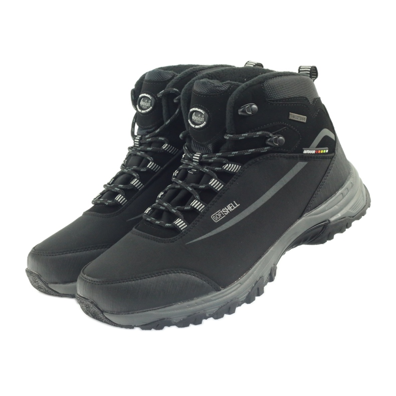 American Club Bottes d'hiver de trekking américaines à membrane le noir 3
