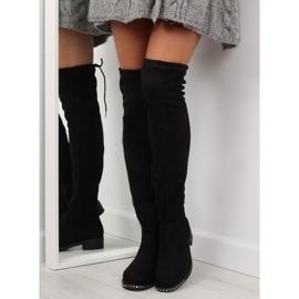 Surbottes en daim noir NS020P noir 2