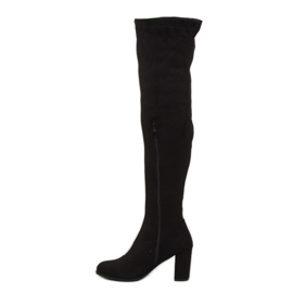 Bottines noires à talons PE187P le noir 4