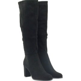 Bottines sur le poteau Sergio leone noir le noir 4